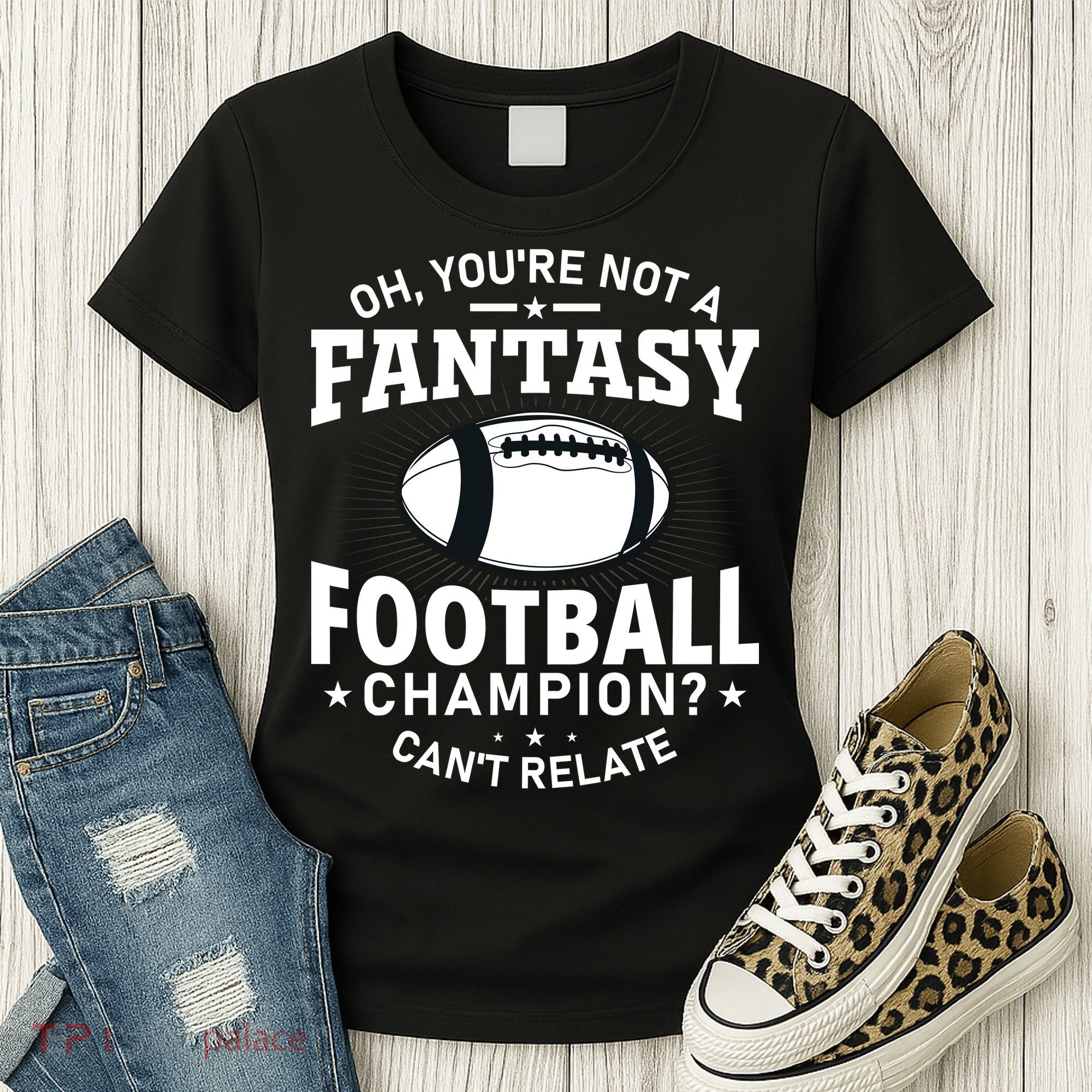Fantasy Football Champion Slogan Women's T-Shirt