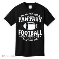 Fantasy Football Champion Slogan Kids T-Shirt thumb 0