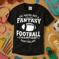 Fantasy Football Champion Slogan Kids T-Shirt thumb 3