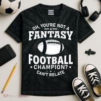 Fantasy Football Champion Slogan Kids Tie-Dye T-Shirt thumb 2