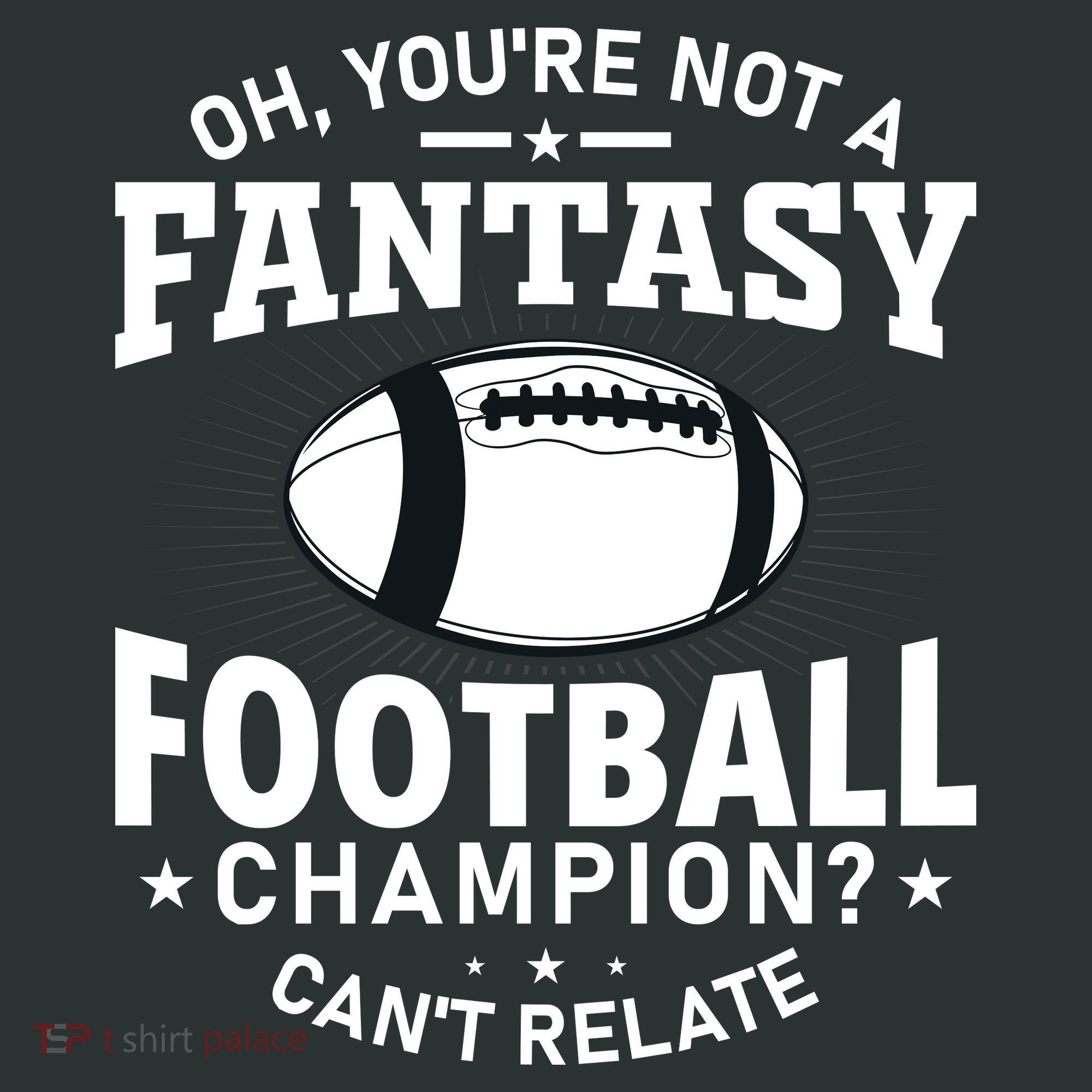 Fantasy Football Champion Slogan Infant Baby Jersey Bodysuit