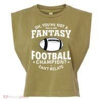 Fantasy Football Champion Slogan Garment-Dyed Women's Muscle Tee thumb 0