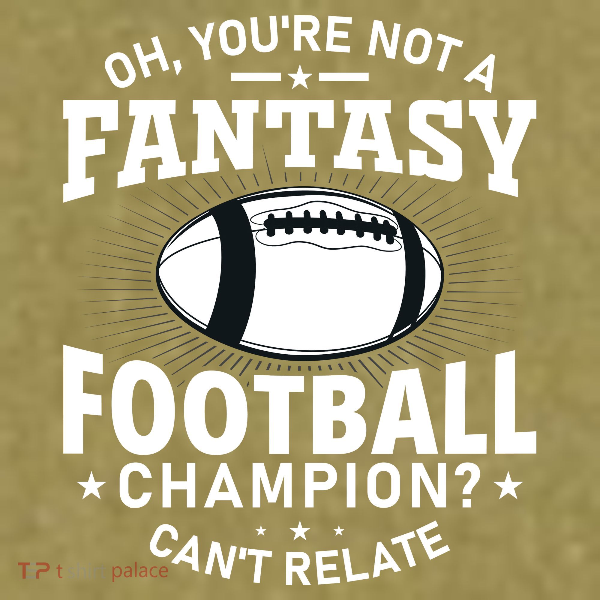 Fantasy Football Champion Slogan Garment-Dyed Women's Muscle Tee