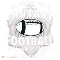 Fantasy Football Champion Slogan Ceramic Ornament thumb 2
