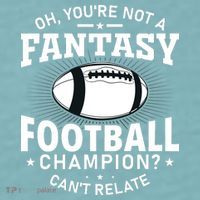 Fantasy Football Champion Slogan Sueded Cloud Jersey T-Shirt thumb 2