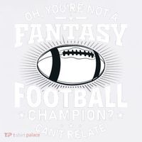 Fantasy Football Champion Slogan Garment-Dyed Sweatshirt thumb 2