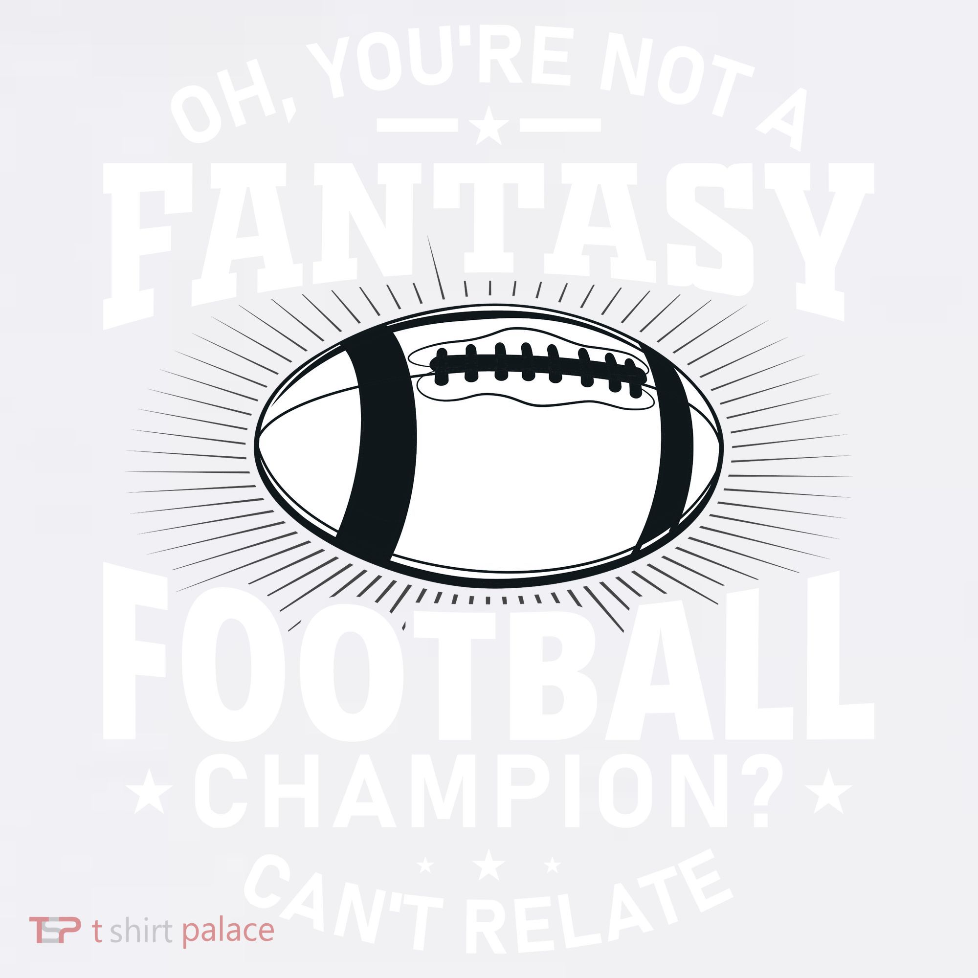 Fantasy Football Champion Slogan Garment-Dyed Sweatshirt