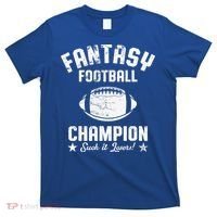 Fantasy Football Champion Funny Draft Party Kit Sports T-Shirt thumb 0