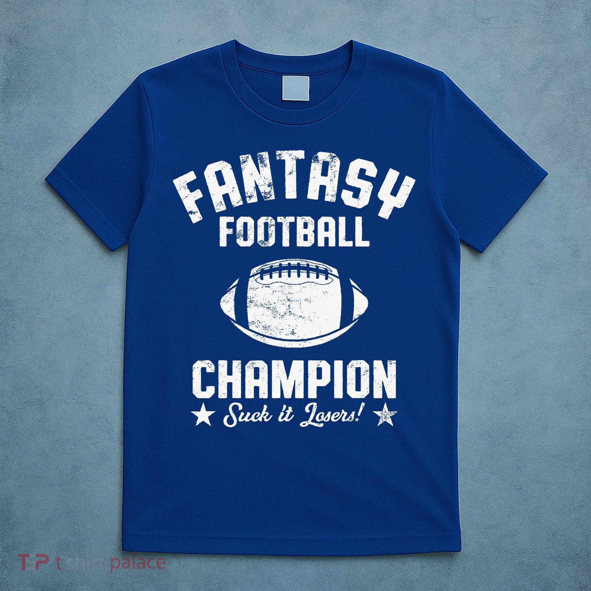 Fantasy Football Champion Funny Draft Party Kit Sports T-Shirt