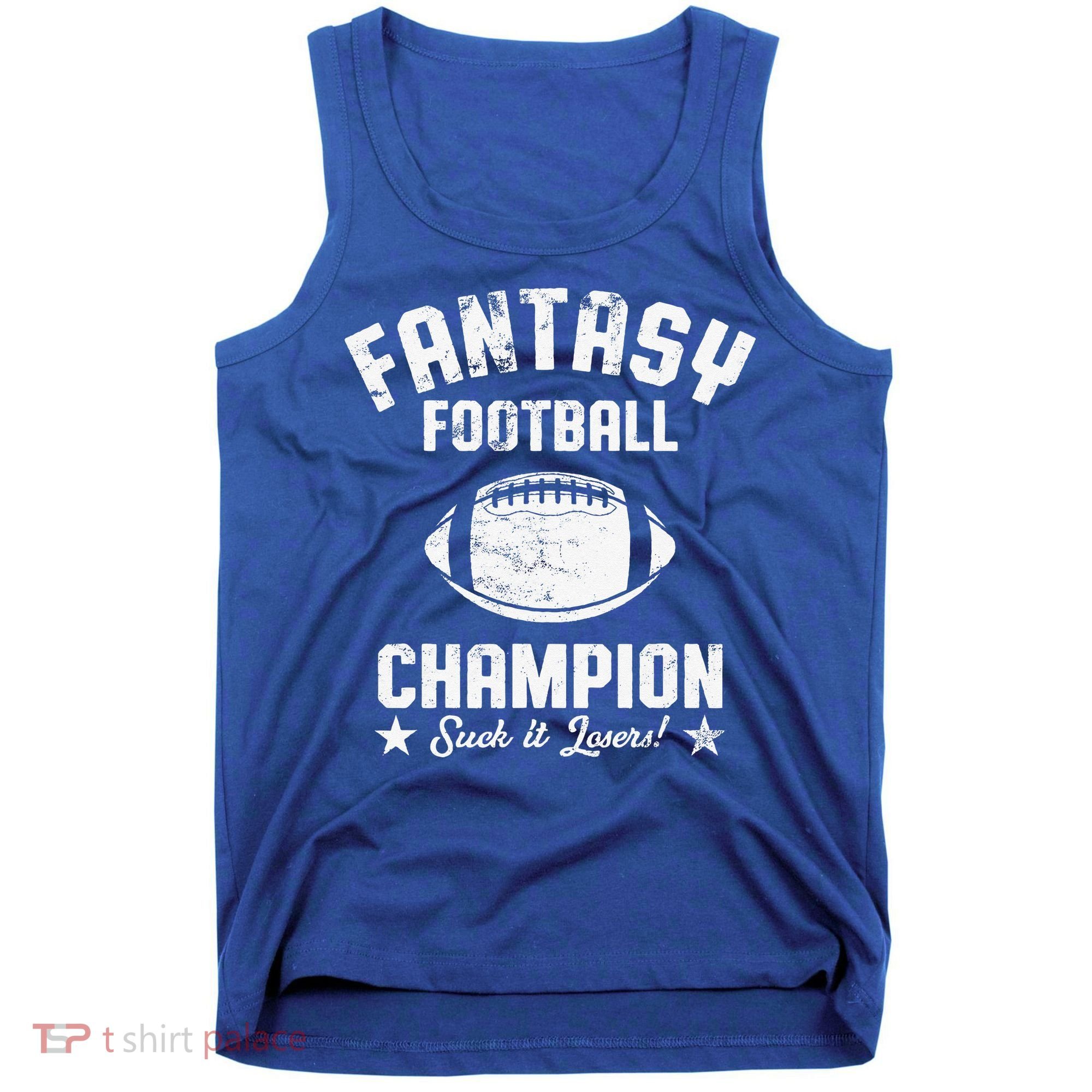 Fantasy Football Champion Funny Draft Party Kit Sports Tank Top