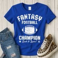 Fantasy Football Champion Funny Draft Party Kit Sports Women's T-Shirt thumb 3