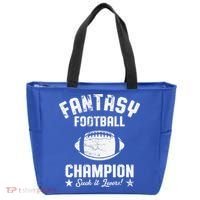 Fantasy Football Champion Funny Draft Party Kit Sports Tote Bag thumb 0