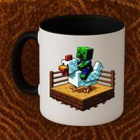 Funny Fighting Chicken Video Games Coffee Mug thumb 2