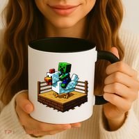 Funny Fighting Chicken Video Games Coffee Mug thumb 3