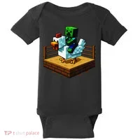 Funny Fighting Chicken Video Games Baby Bodysuit thumb 0