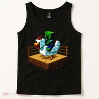 Funny Fighting Chicken Video Games Tank Top thumb 2