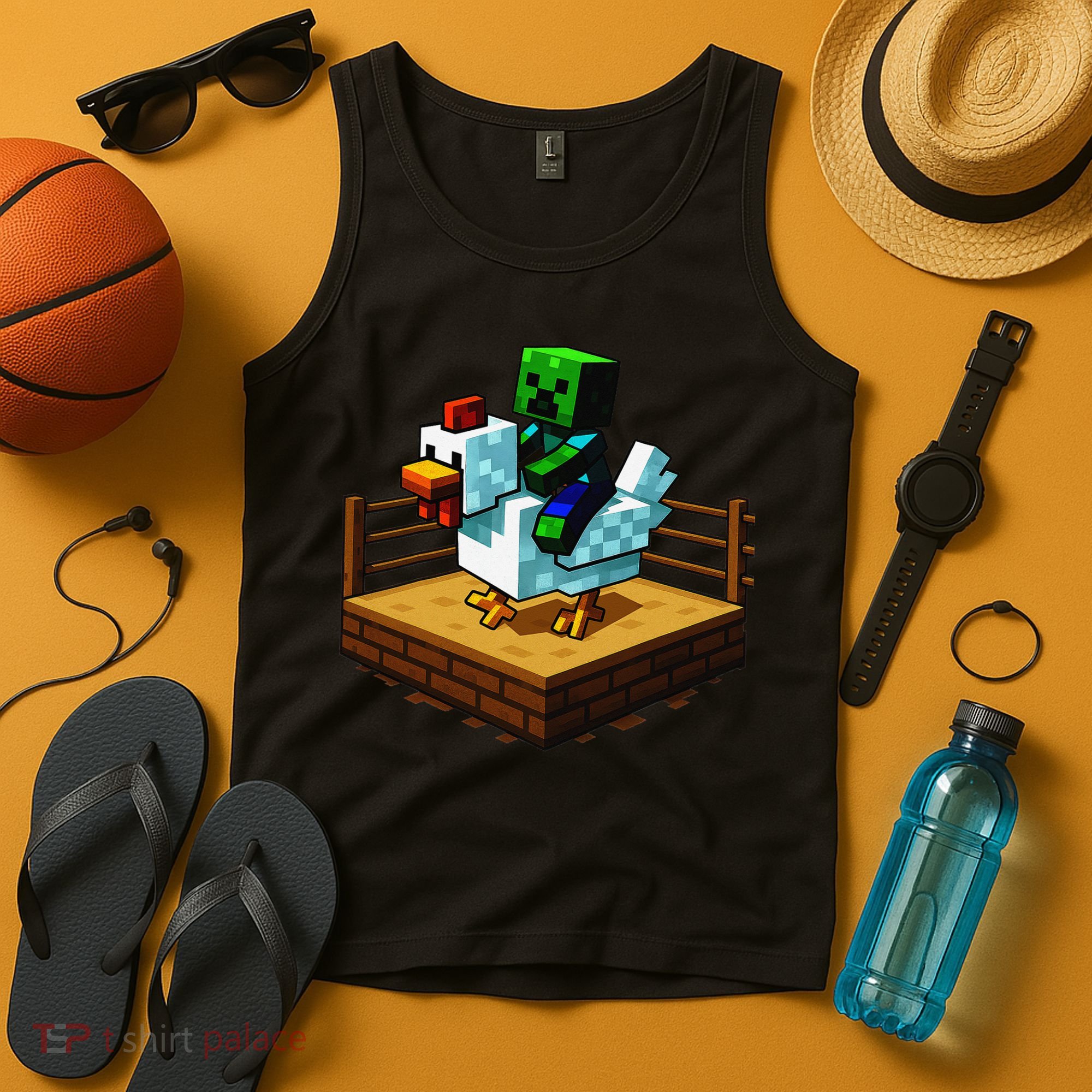 Funny Fighting Chicken Video Games Tank Top
