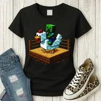 Funny Fighting Chicken Video Games Women's T-Shirt thumb 3