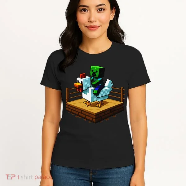 Funny Fighting Chicken Video Games Women's T-Shirt