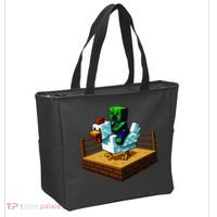 Funny Fighting Chicken Video Games Tote Bag thumb 2