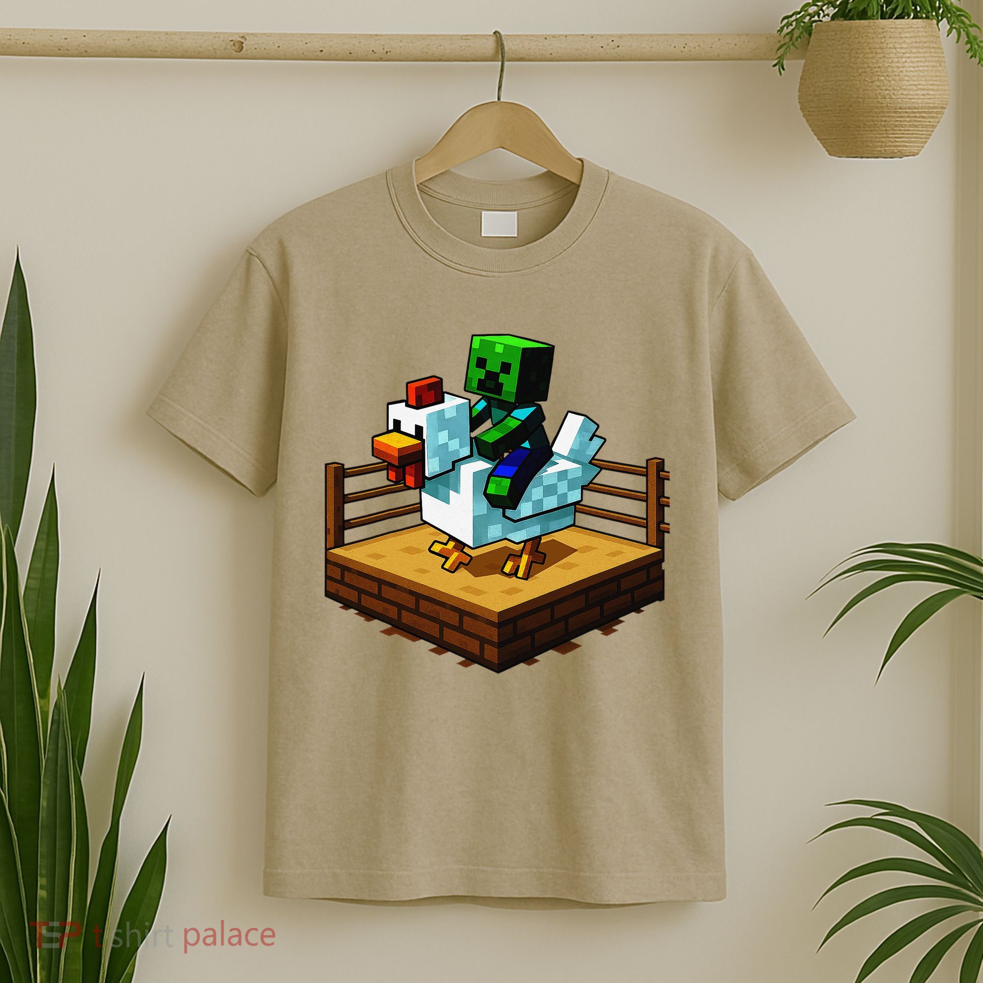 Funny Fighting Chicken Video Games T-Shirt