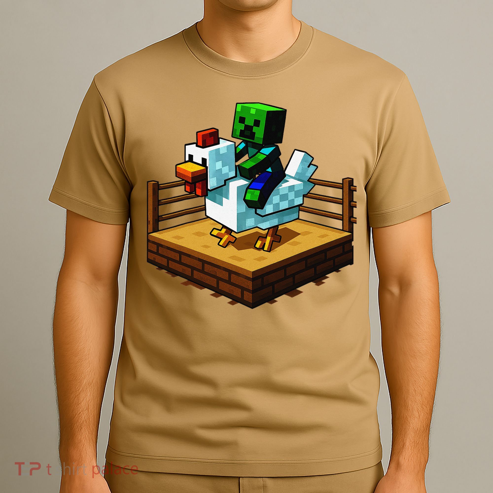 Funny Fighting Chicken Video Games T-Shirt