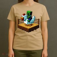 Funny Fighting Chicken Video Games T-Shirt thumb 4