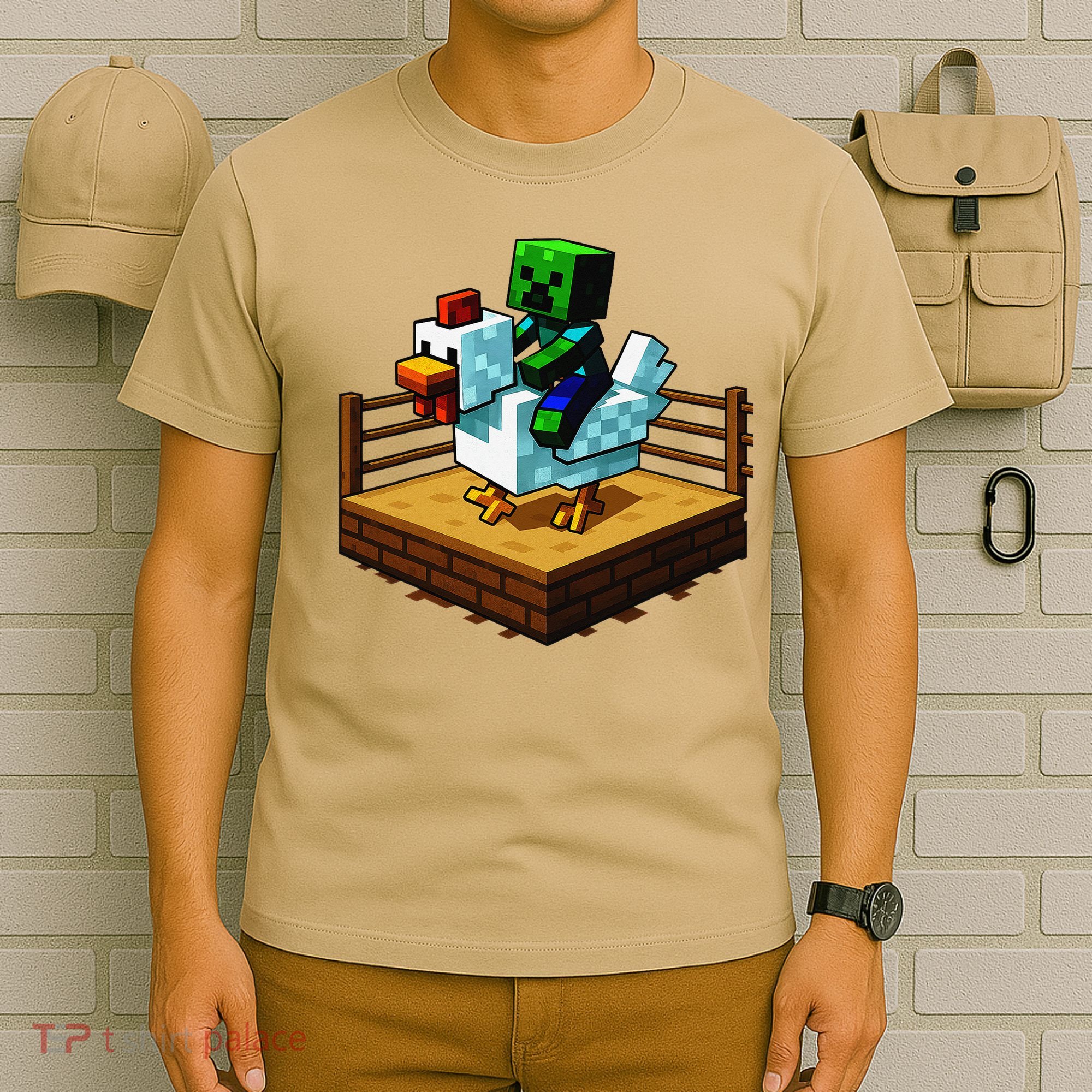 Funny Fighting Chicken Video Games T-Shirt