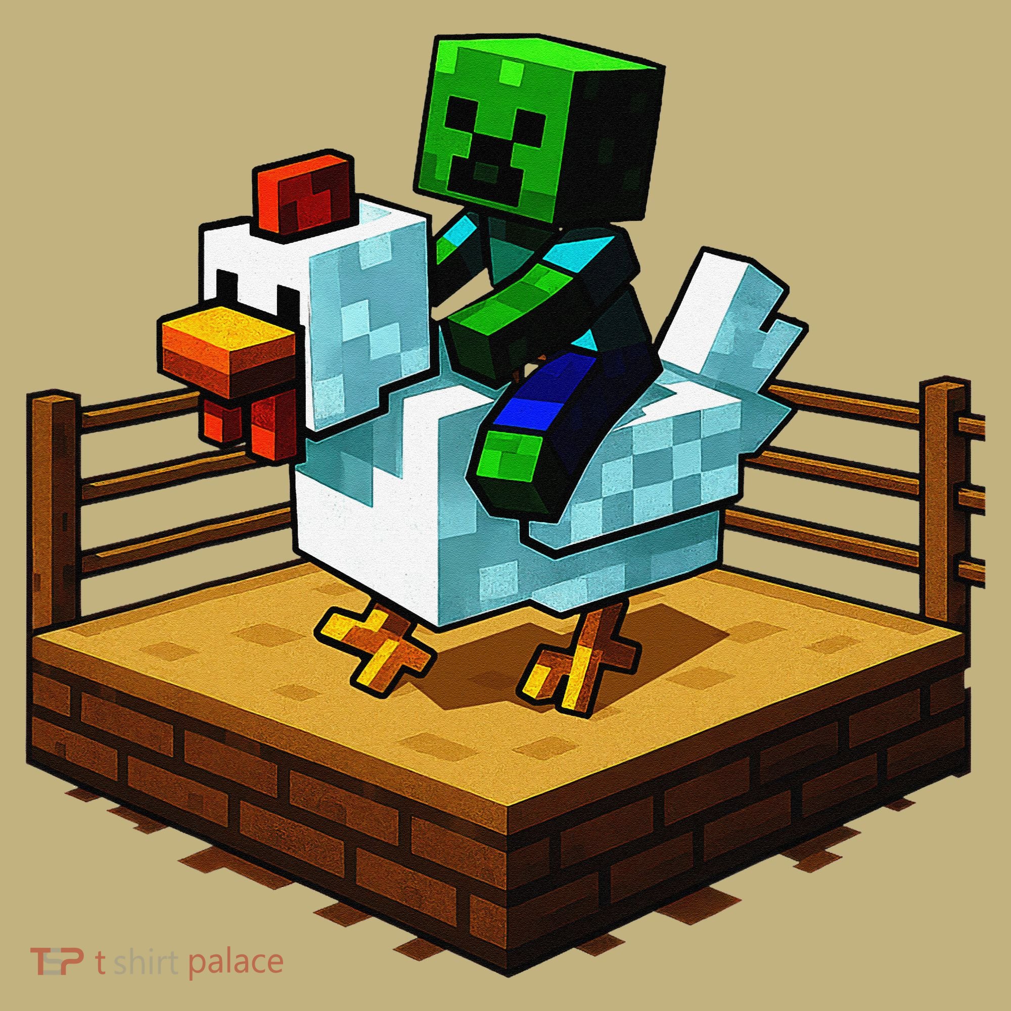 Funny Fighting Chicken Video Games T-Shirt