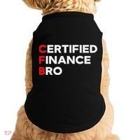 Funny Finance Certified Finance Bro Finance Lovers Doggie Tank thumb 0