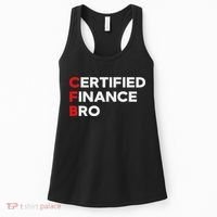 Funny Finance Certified Finance Bro Finance Lovers Women's Tank Top thumb 0