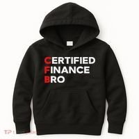 Funny Finance Certified Finance Bro Finance Lovers Kids Hoodie thumb 0