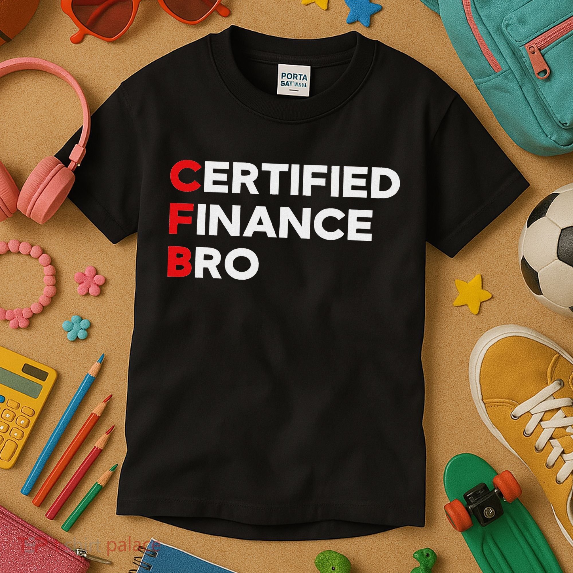 Funny Finance Certified Finance Bro Finance Lovers Kids T-Shirt
