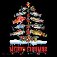 Fish Fishing Christmas Tree Lights Merry Fishmas Fishermen Coffee Mug thumb 5