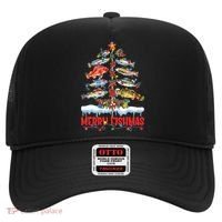 Fish Fishing Christmas Tree Lights Merry Fishmas Fishermen Hat thumb 0