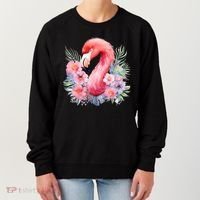 Floral Flamingo Cute Tropical Women's Sweatshirt thumb 0