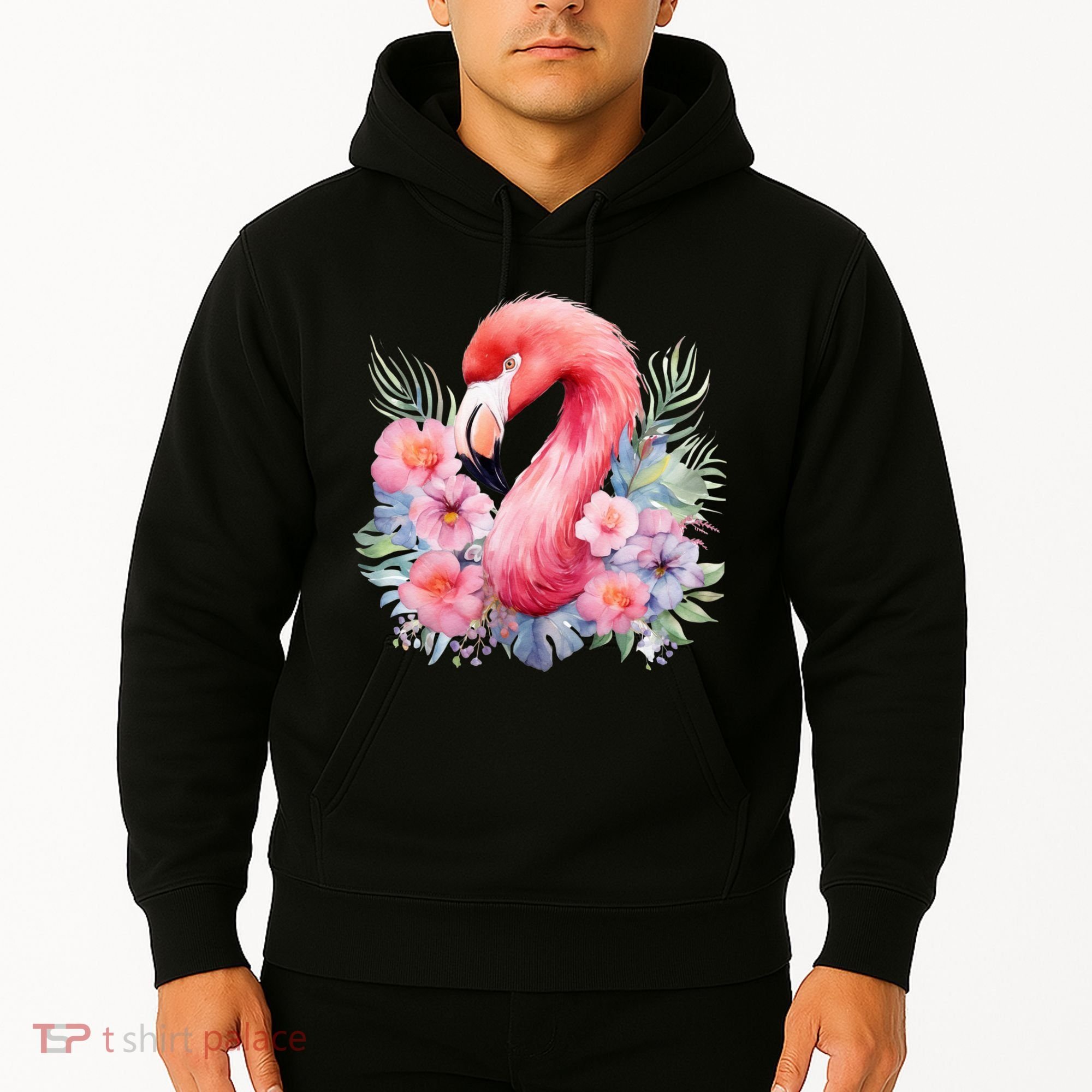 Floral Flamingo Cute Tropical Hoodie