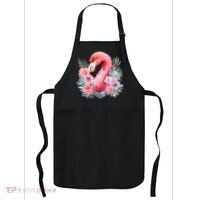 Floral Flamingo Cute Tropical Apron thumb 0