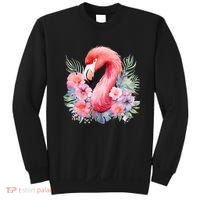 Floral Flamingo Cute Tropical Sweatshirt thumb 0