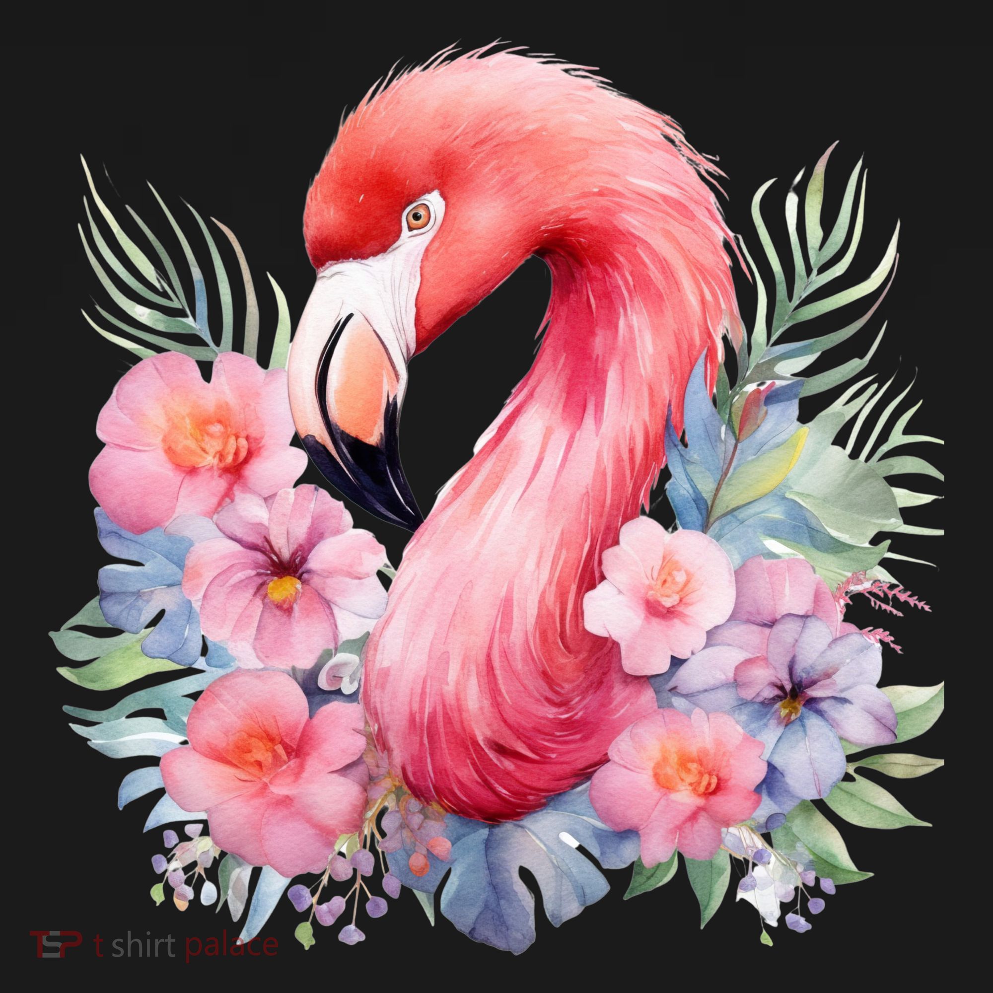 Floral Flamingo Cute Tropical Bucket Hat