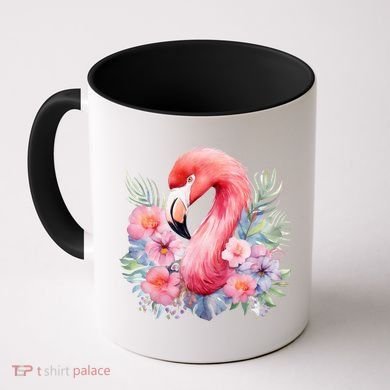 Floral Flamingo Cute Tropical Coffee Mug