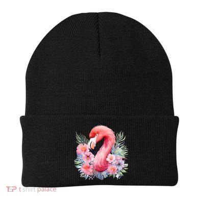 Floral Flamingo Cute Tropical Beanie