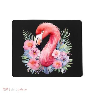 Floral Flamingo Cute Tropical Mousepad