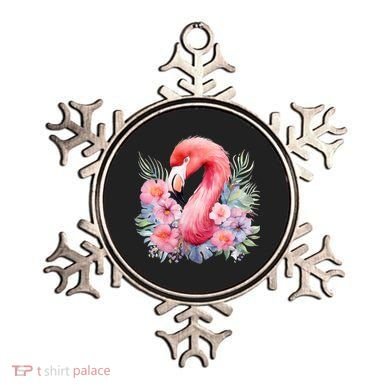 Floral Flamingo Cute Tropical Ornament