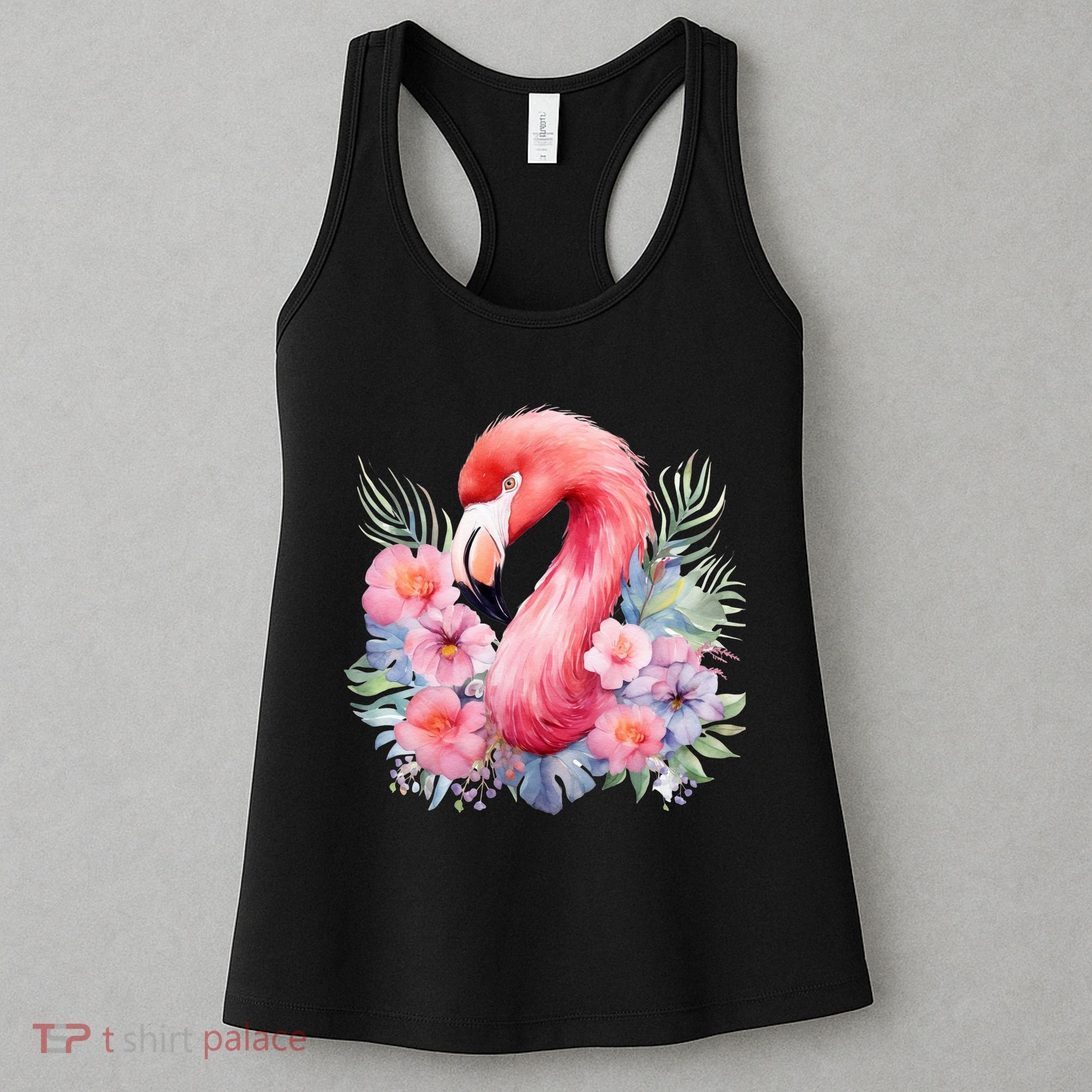 Floral Flamingo Cute Tropical Women's Tank Top