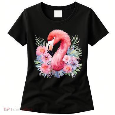Floral Flamingo Cute Tropical Women's T-Shirt