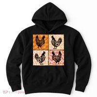 Floral Fall Chicken Cute Thankgiving Hoodie thumb 0