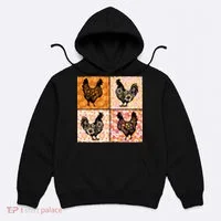 Floral Fall Chicken Cute Thankgiving Hoodie thumb 0