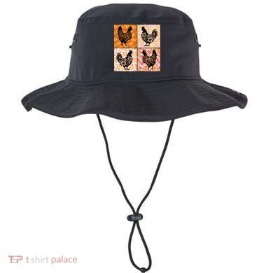 Floral Fall Chicken Cute Thankgiving Bucket Hat