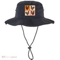 Floral Fall Chicken Cute Thankgiving Bucket Hat thumb 0